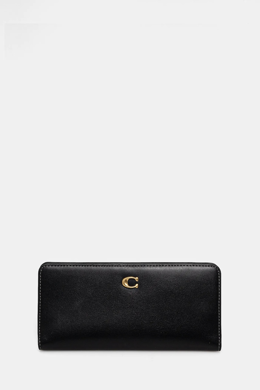 Coach portofel femei, culoarea negru, CZ096