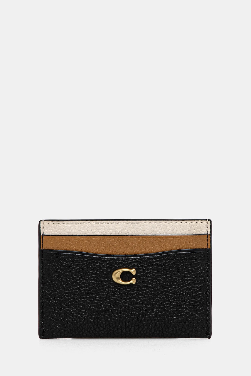 Coach card holder culoarea negru, CZ144