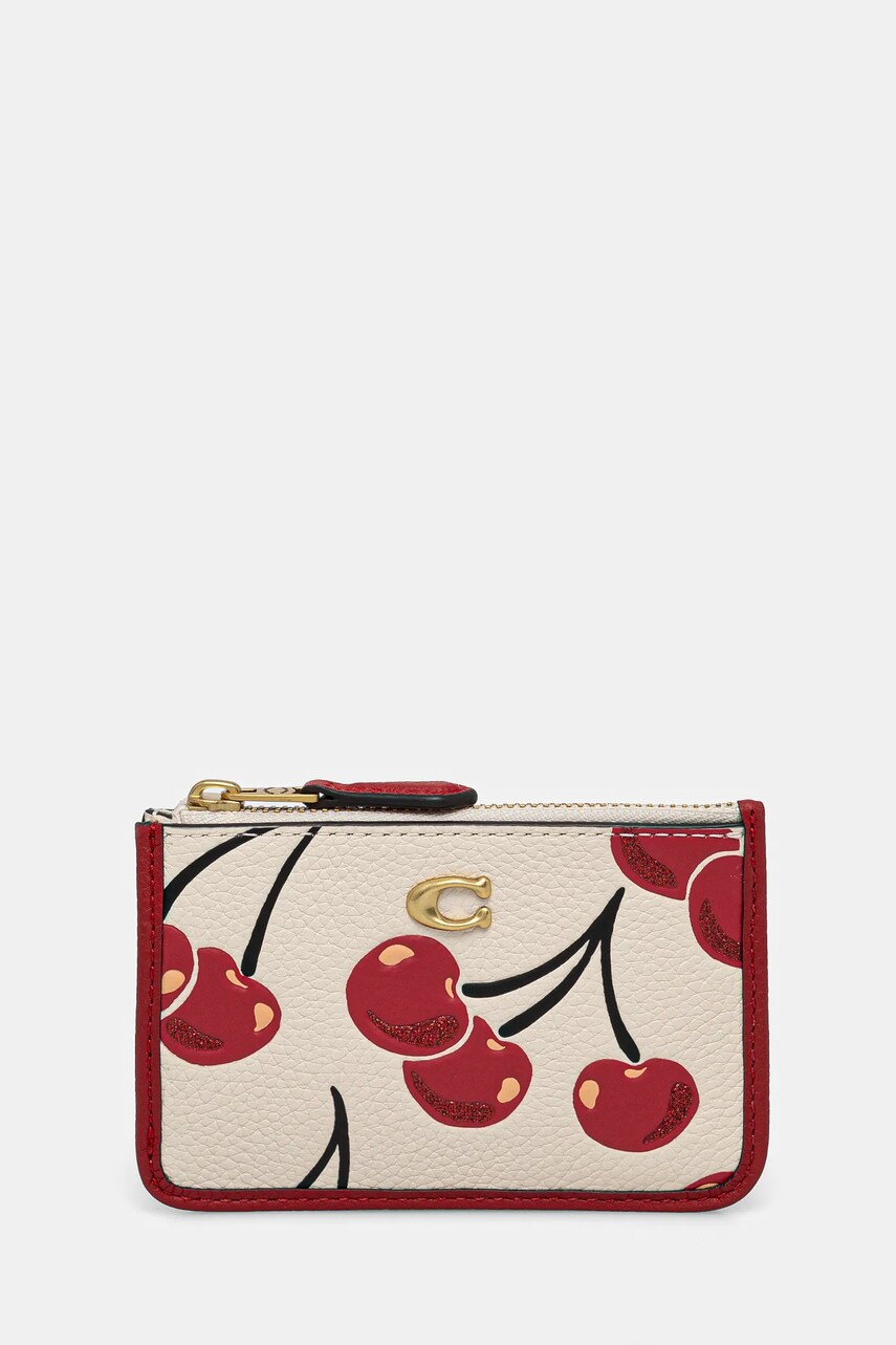 Coach carcasa din piele culoarea bej, CZ517