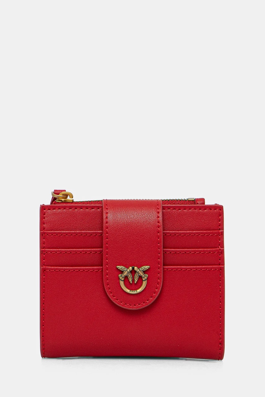 

Кожен портфейл Pinko дамски в червено 103610 A0F1, Червен