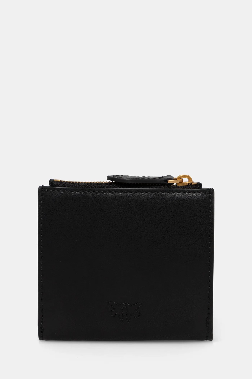 Кожаный кошелек Pinko женский цвет чёрный 103610 A0F1