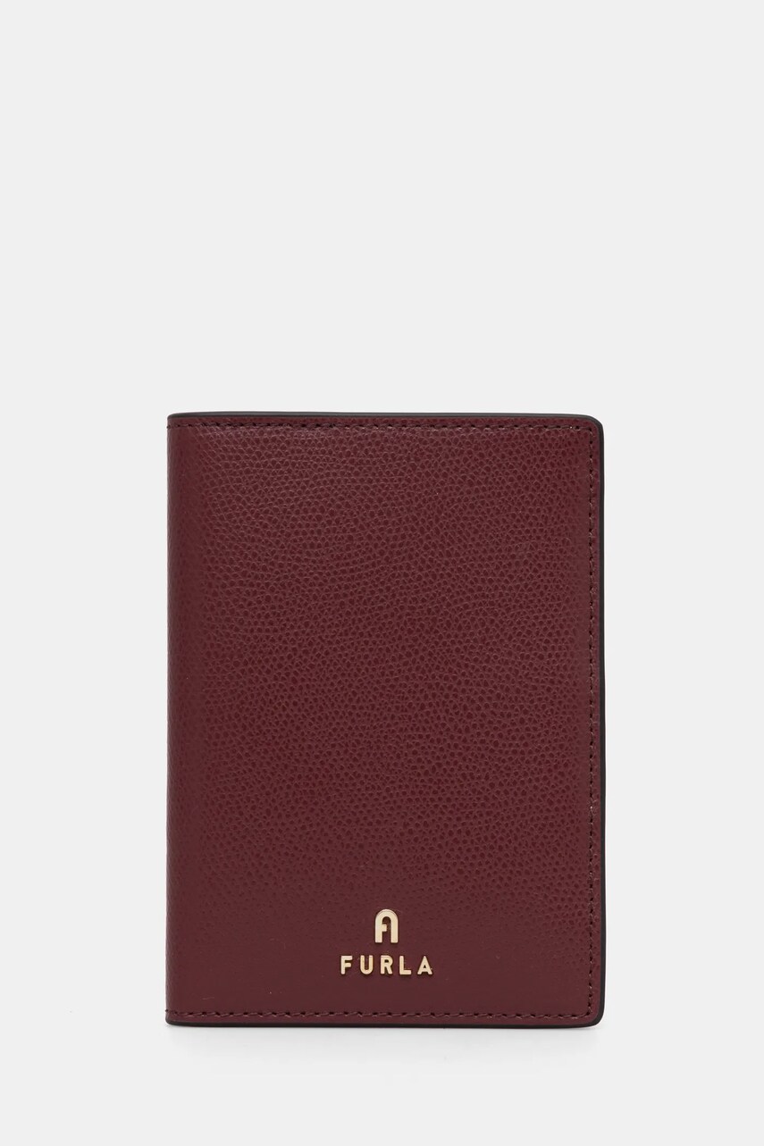 Furla husa de pasaport din piele culoarea bordo, WP00309 ARE000 3574S