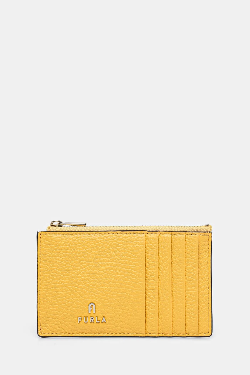 Furla portofel de piele femei, culoarea galben, WP00310 HSF000 CRE00