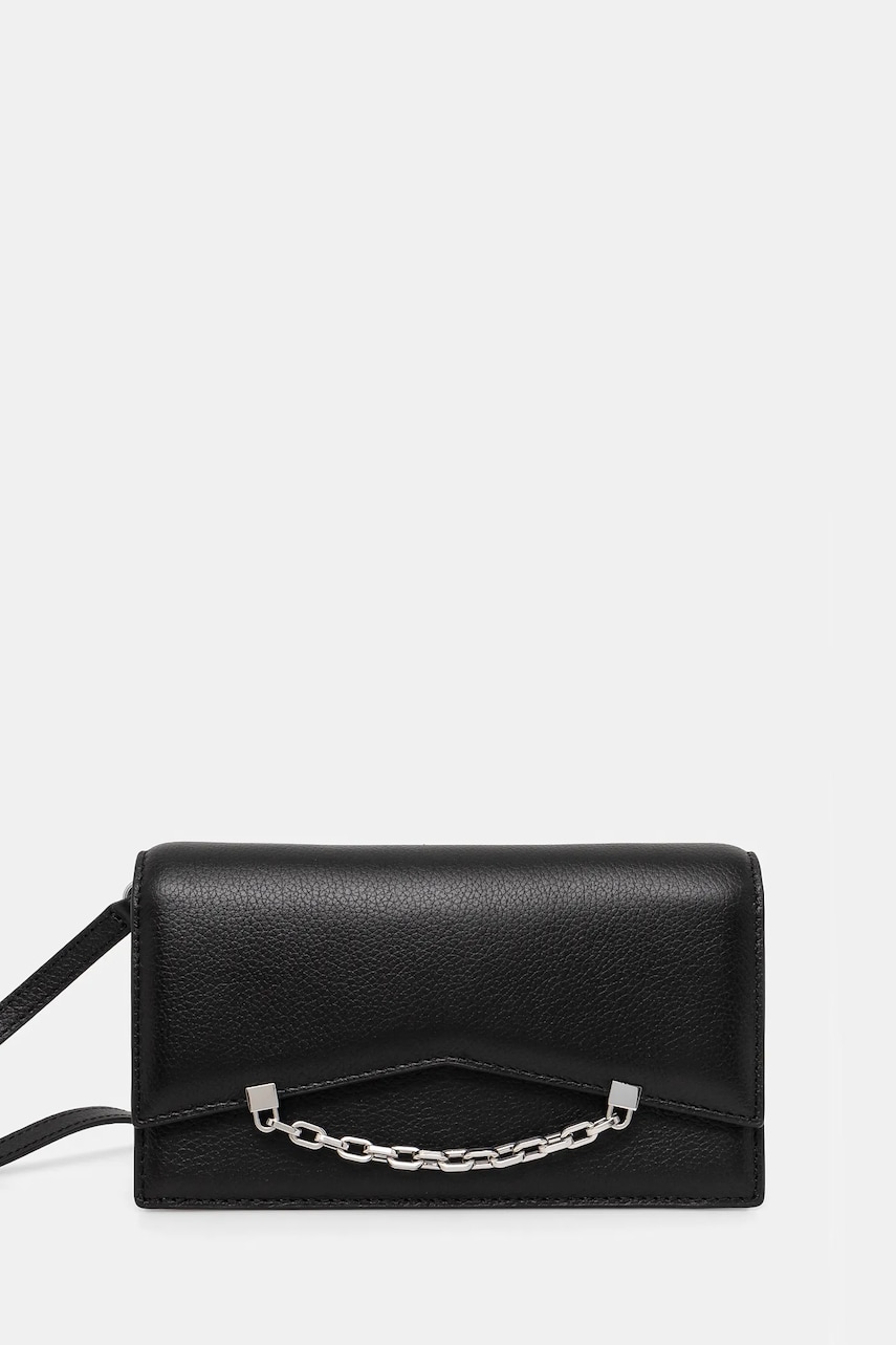 Karl Lagerfeld poseta de piele culoarea negru, A1W32037 Karl Lagerfeld poseta de piele culoarea negru, A1W32037