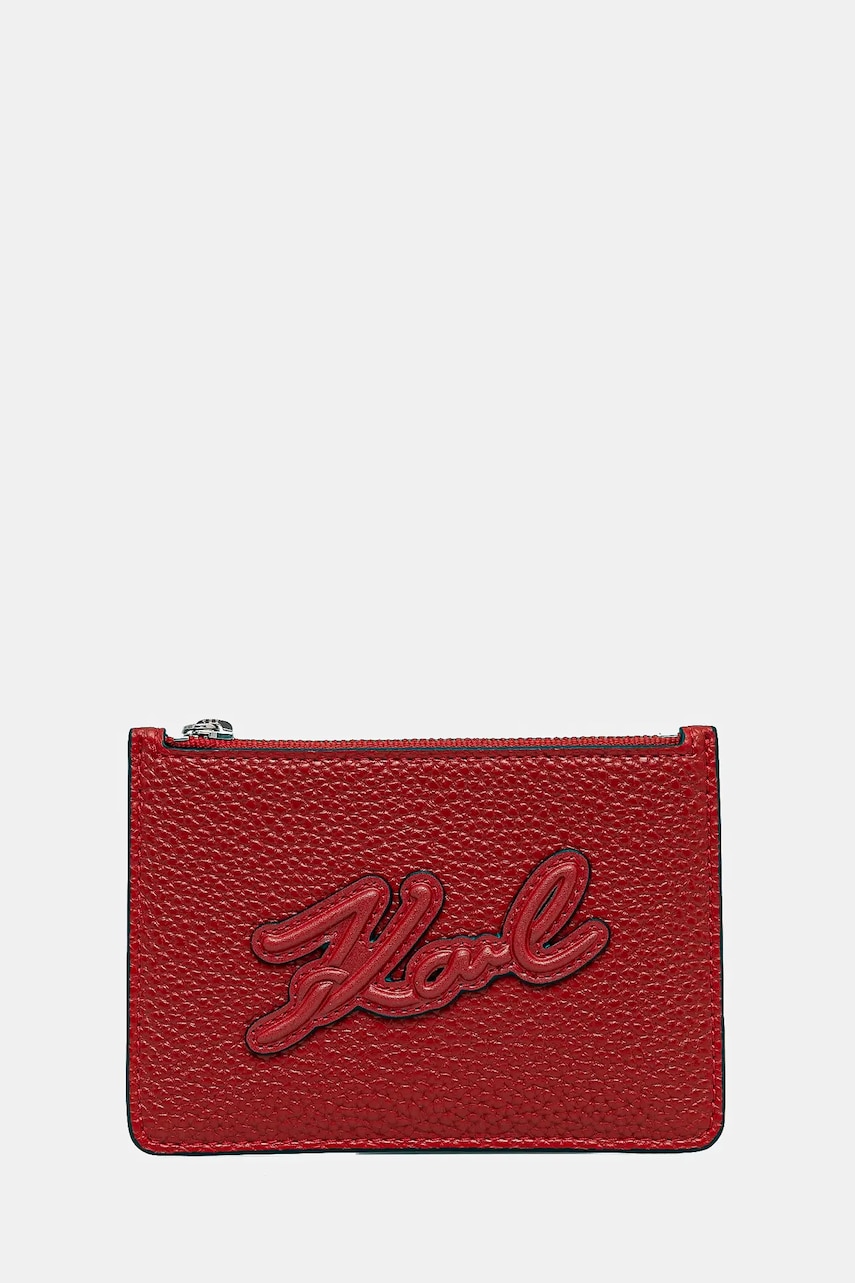 Karl Lagerfeld portofel femei, culoarea roșu, A1W32052