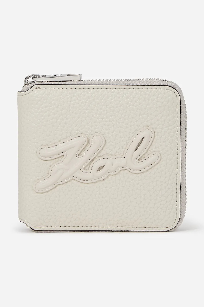 Karl Lagerfeld portofel femei, culoarea bej, A1W32054