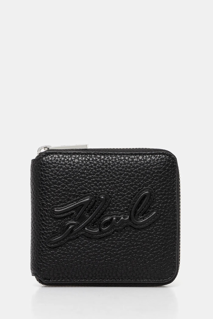 Karl Lagerfeld portofel femei, culoarea negru, A1W32054 Karl Lagerfeld portofel femei, culoarea negru, A1W32054