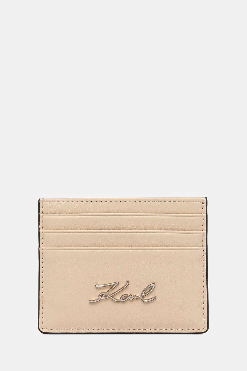 Karl Lagerfeld carcasă din piele culoarea bej, A1W32069