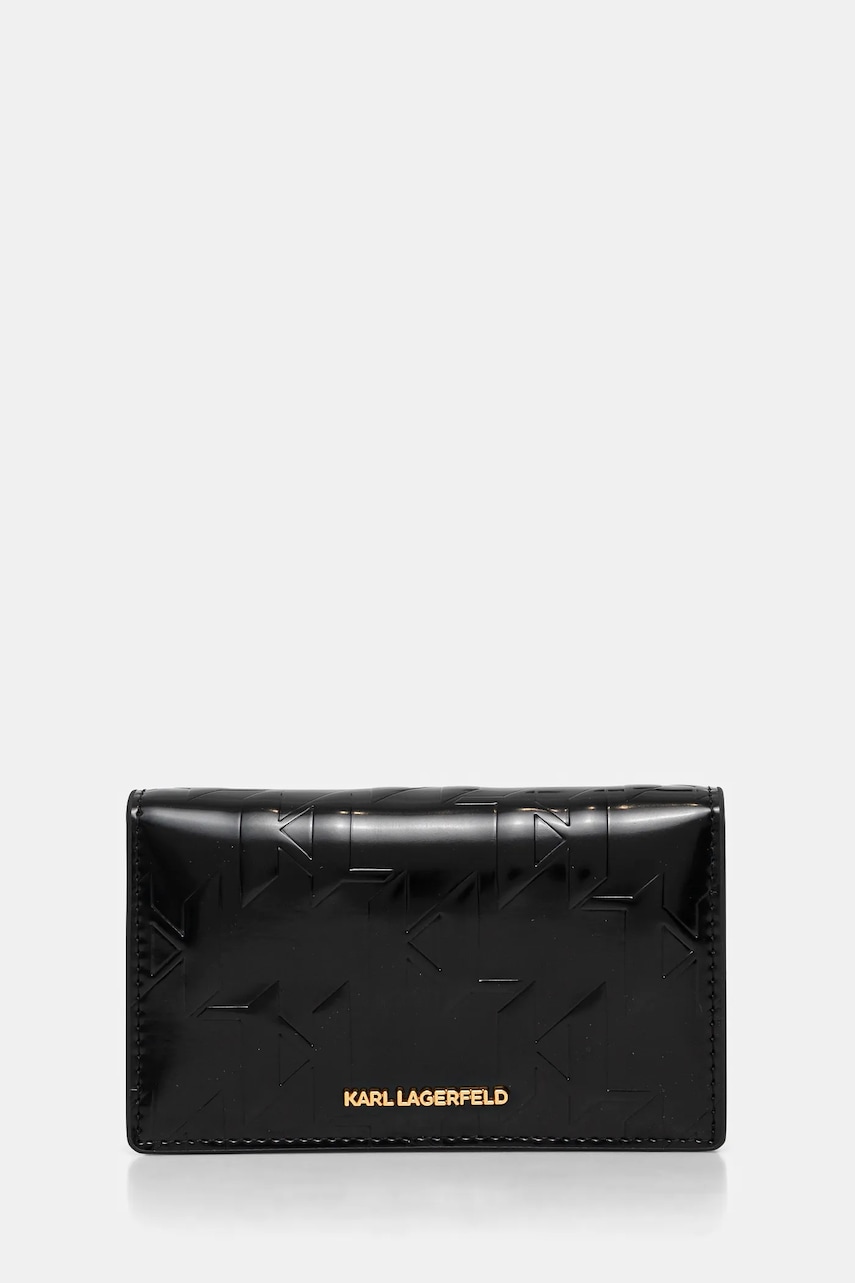 Karl Lagerfeld portofel femei, culoarea negru, A1W32090 Karl Lagerfeld portofel femei, culoarea negru, A1W32090