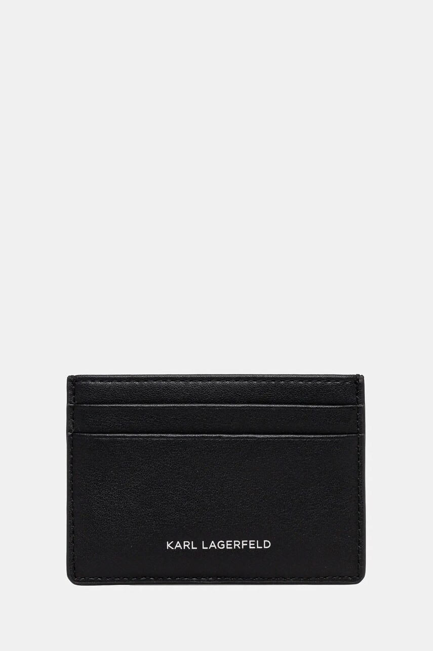 Karl Lagerfeld carcasă din piele culoarea negru, A1W32099