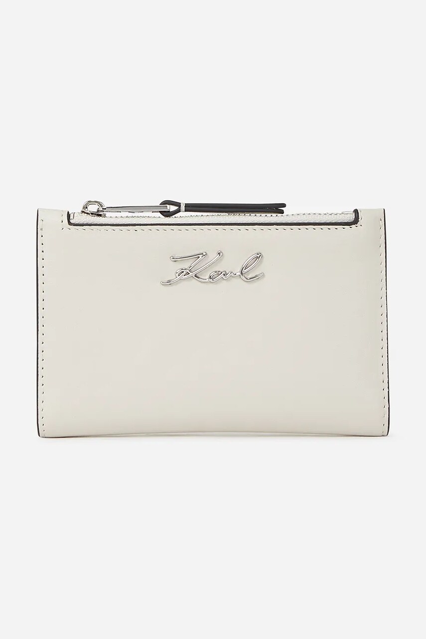 Karl Lagerfeld portofel femei, culoarea alb, A1W32104