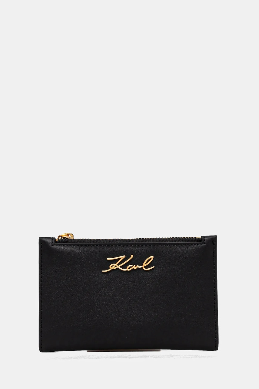 Karl Lagerfeld portofel femei, culoarea negru, A1W32104 Karl Lagerfeld portofel femei, culoarea negru, A1W32104