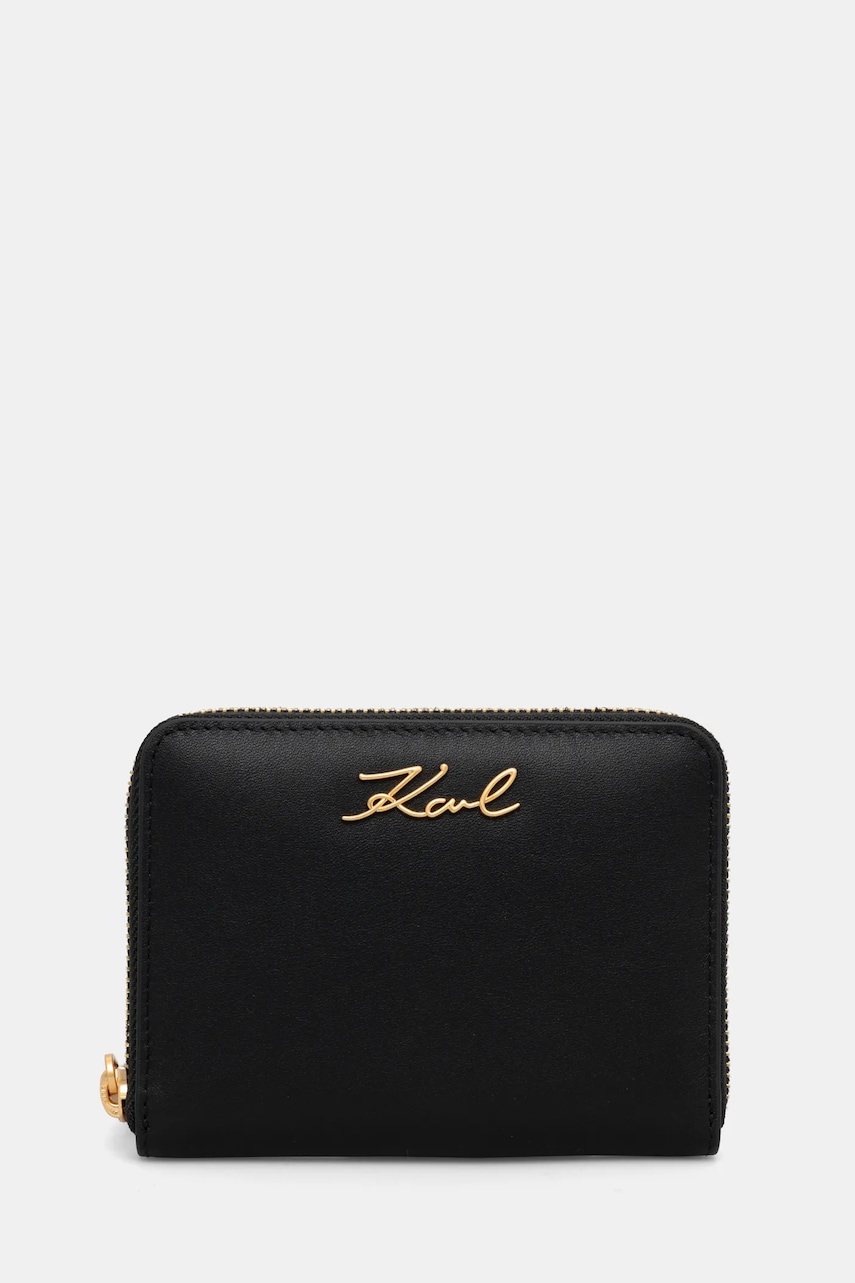 Karl Lagerfeld portofel femei, culoarea negru, A1W32105 Karl Lagerfeld portofel femei, culoarea negru, A1W32105