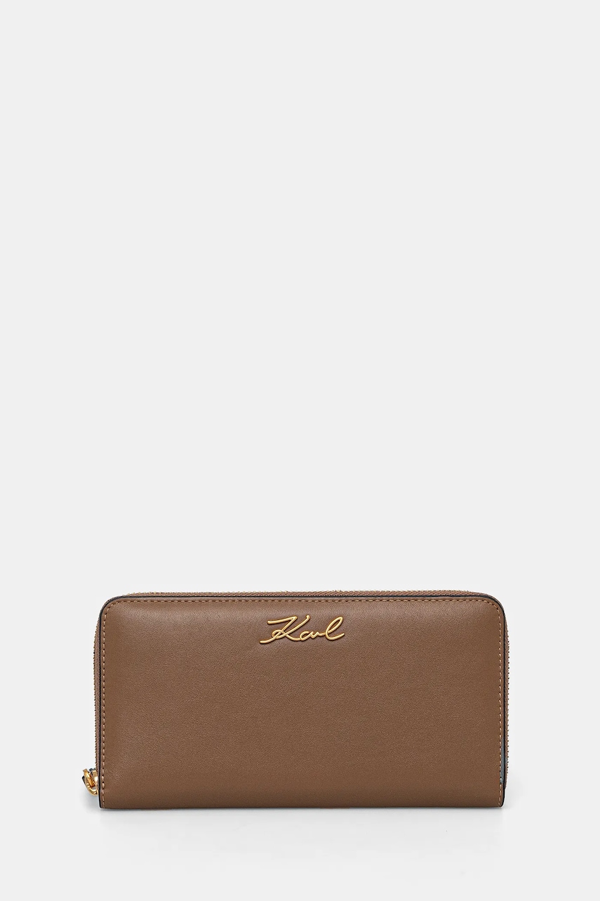 Karl Lagerfeld portofel femei, culoarea maro, A1W32106 Karl Lagerfeld portofel femei, culoarea maro, A1W32106