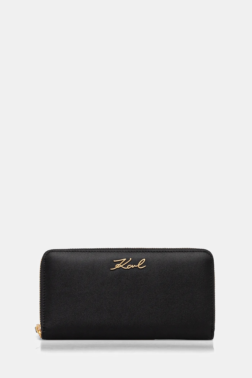 Karl Lagerfeld portofel femei, culoarea negru, A1W32106 Karl Lagerfeld portofel femei, culoarea negru, A1W32106