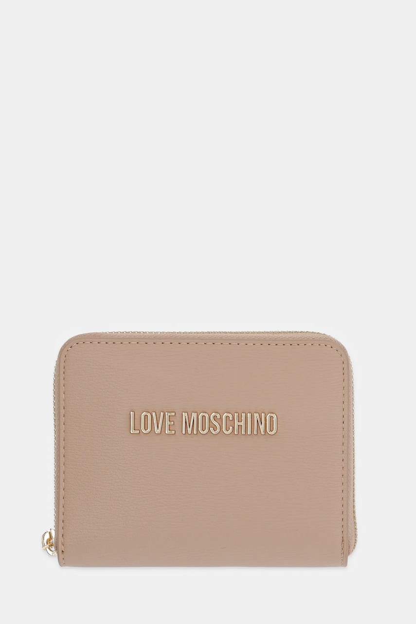 Love Moschino portofel femei, culoarea bej, JC5702PP1