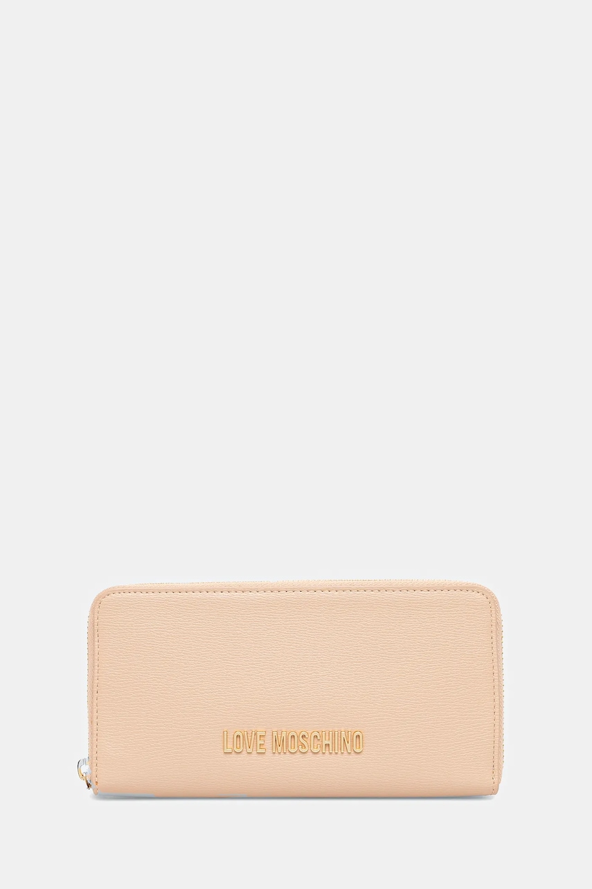 Love Moschino portofel femei, culoarea bej, JC5700PP1