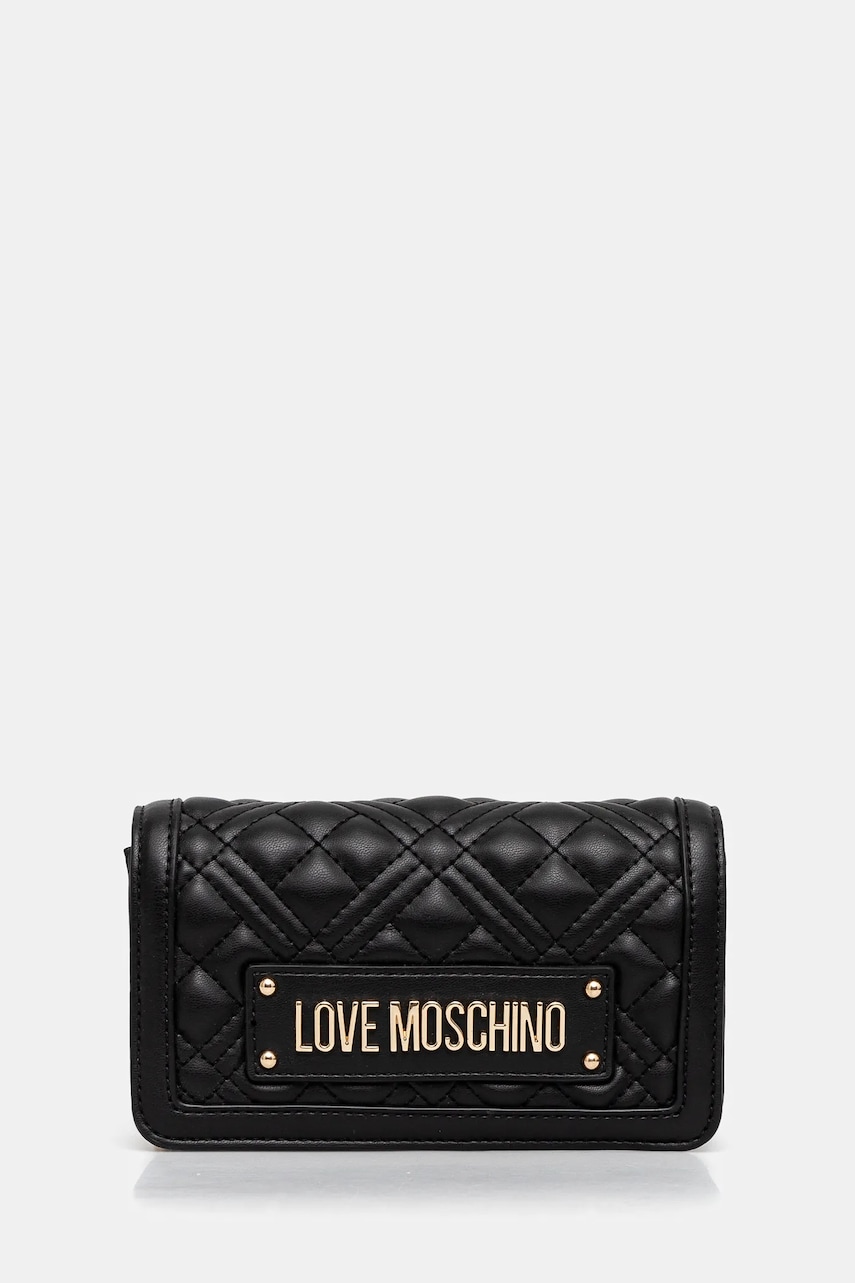 Levně Psaníčko Love Moschino černá barva, JC5681PP1