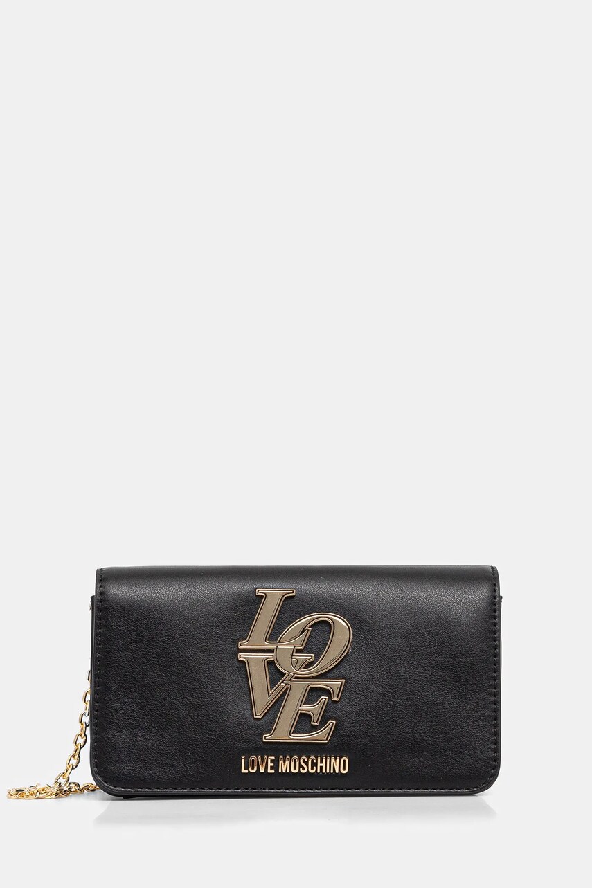 Love Moschino poseta culoarea negru, JC5663PP1