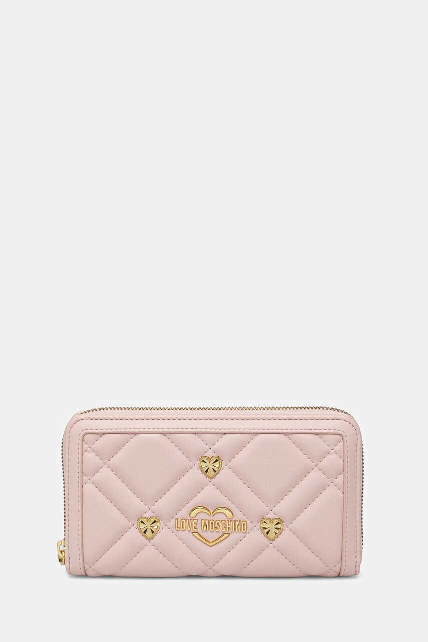 Love Moschino portofel femei, culoarea roz, JC5654PP1