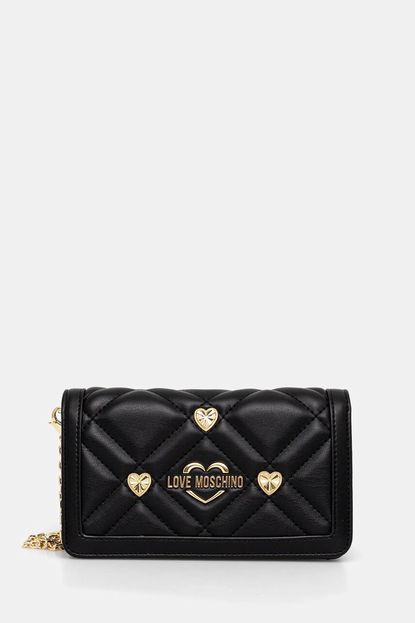 Love Moschino poseta culoarea negru, JC5653PP1