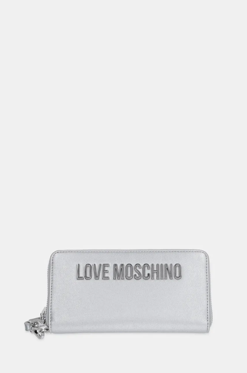 Love Moschino portofel femei, culoarea argintiu, JC5620PP1