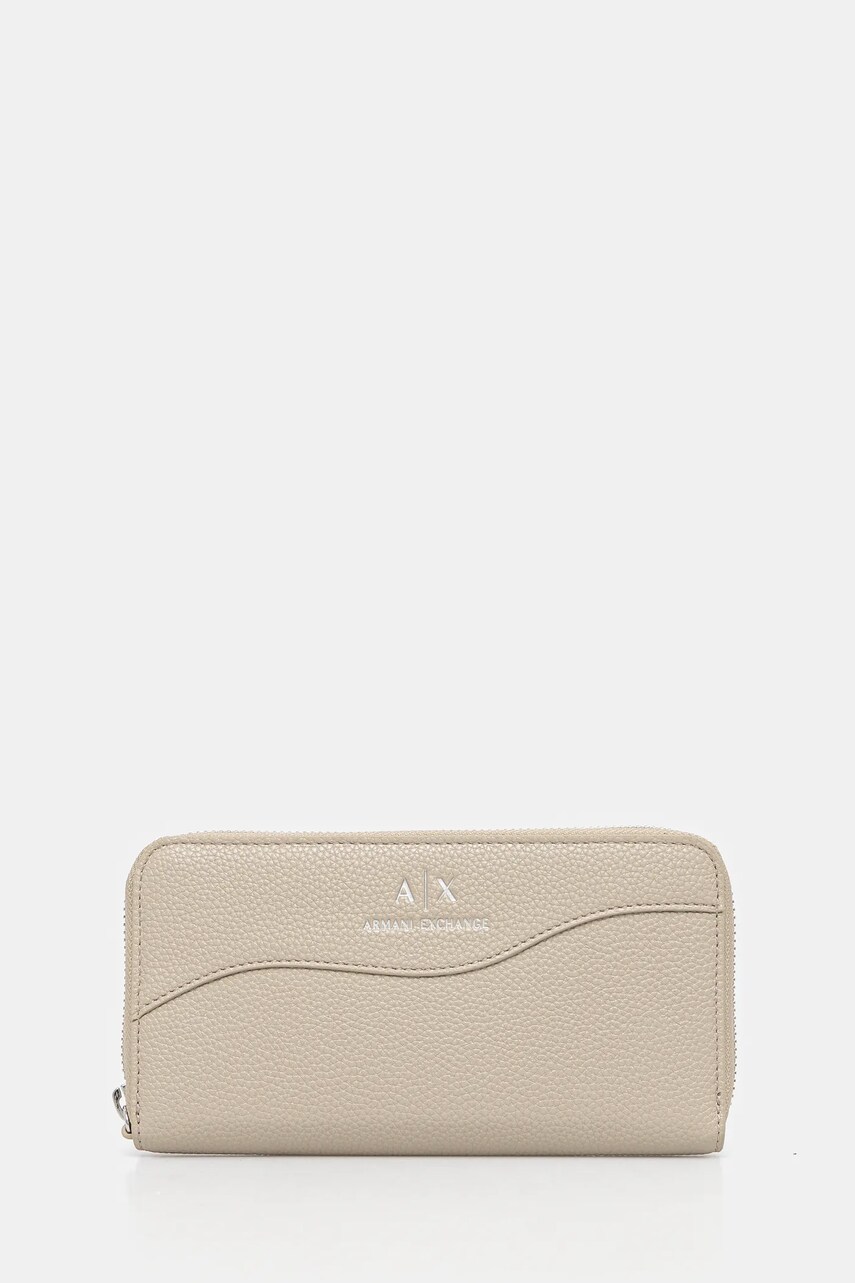 Armani Exchange portofel femei, culoarea bej, 948068 CC783