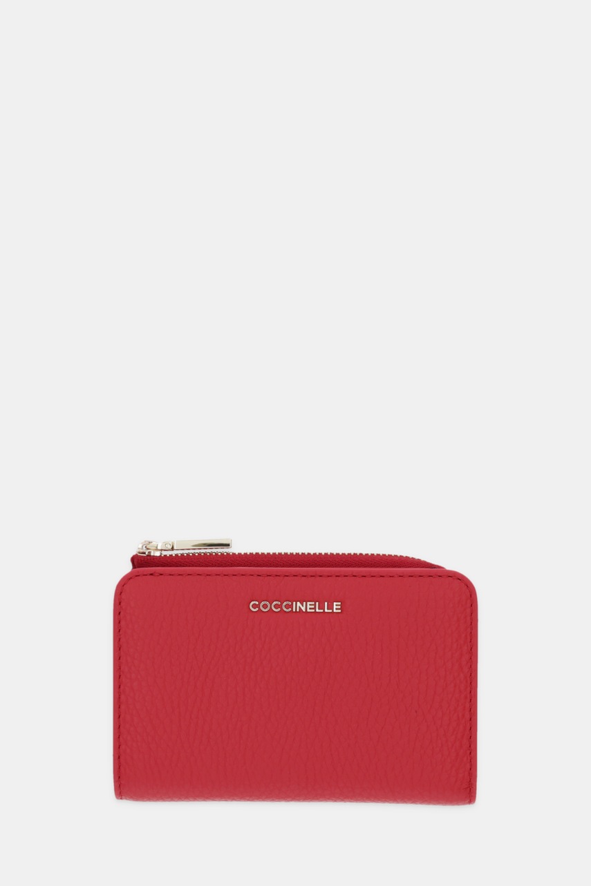 Coccinelle portofel de piele culoarea maro, E2 MW5 11 D1 01