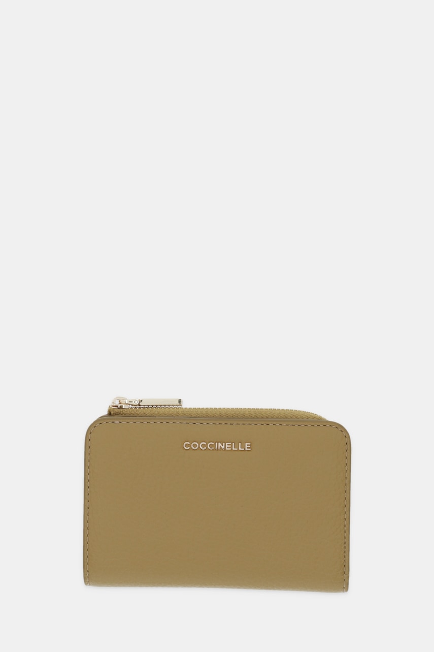 Coccinelle portofel de piele culoarea maro, E2 MW5 11 D1 01