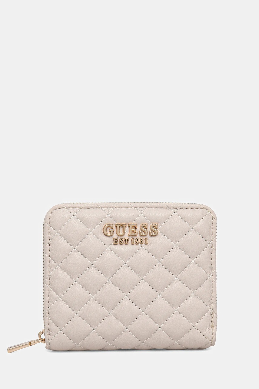 Levně Peněženka Guess ECO RIANEE béžová barva, SWQG95 41137