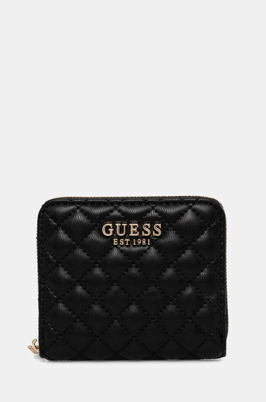 Peněženka Guess ECO RIANEE černá barva, SWQG95 41137