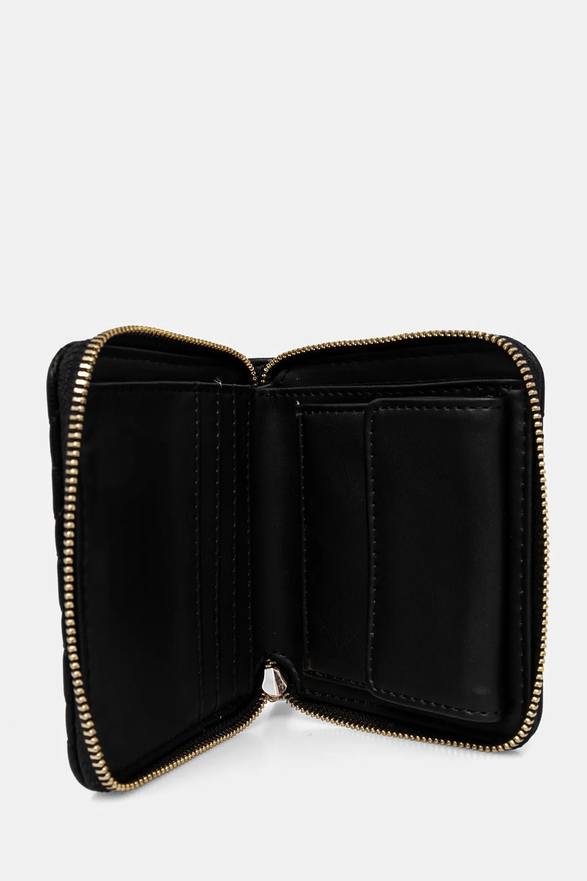 Πορτοφόλι Guess ECO RIANEE χρώμα: μαύρο, SWQG95 41137 φωτογραφία