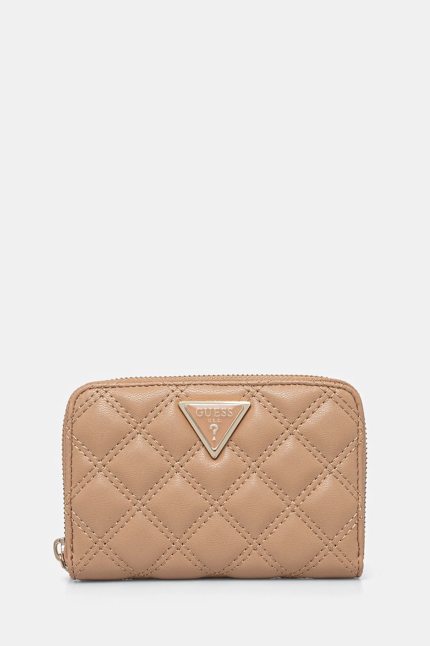 Levně Peněženka Guess GIULLY hnědá barva, SWQG87 48140
