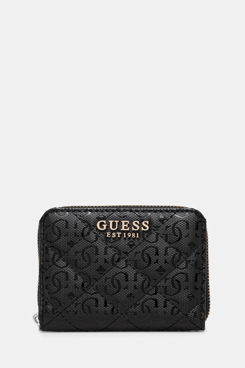 Levně Peněženka Guess LAUREL černá barva, SWGG85 00137