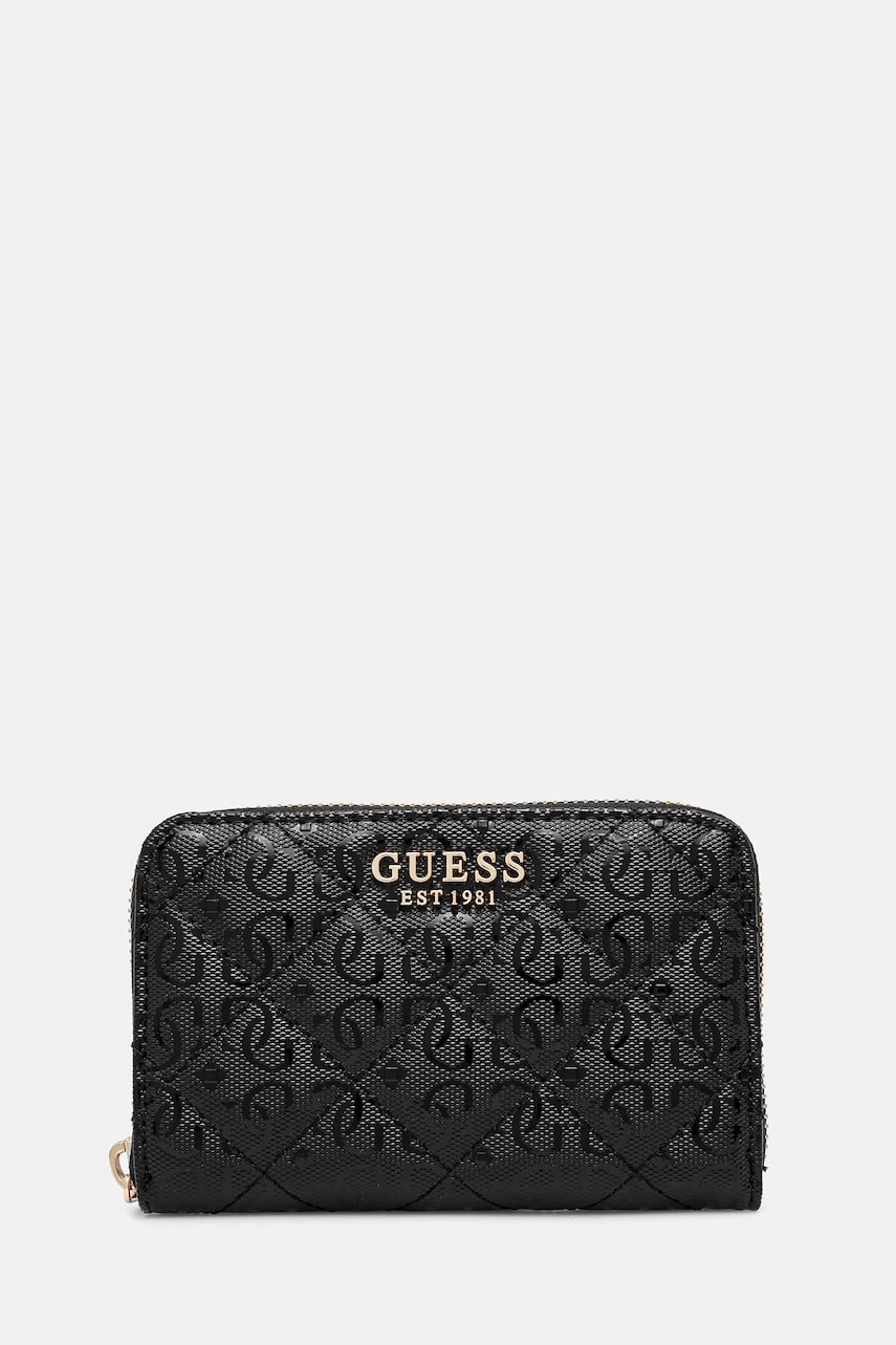 Levně Peněženka Guess LAUREL černá barva, SWGG85 00140