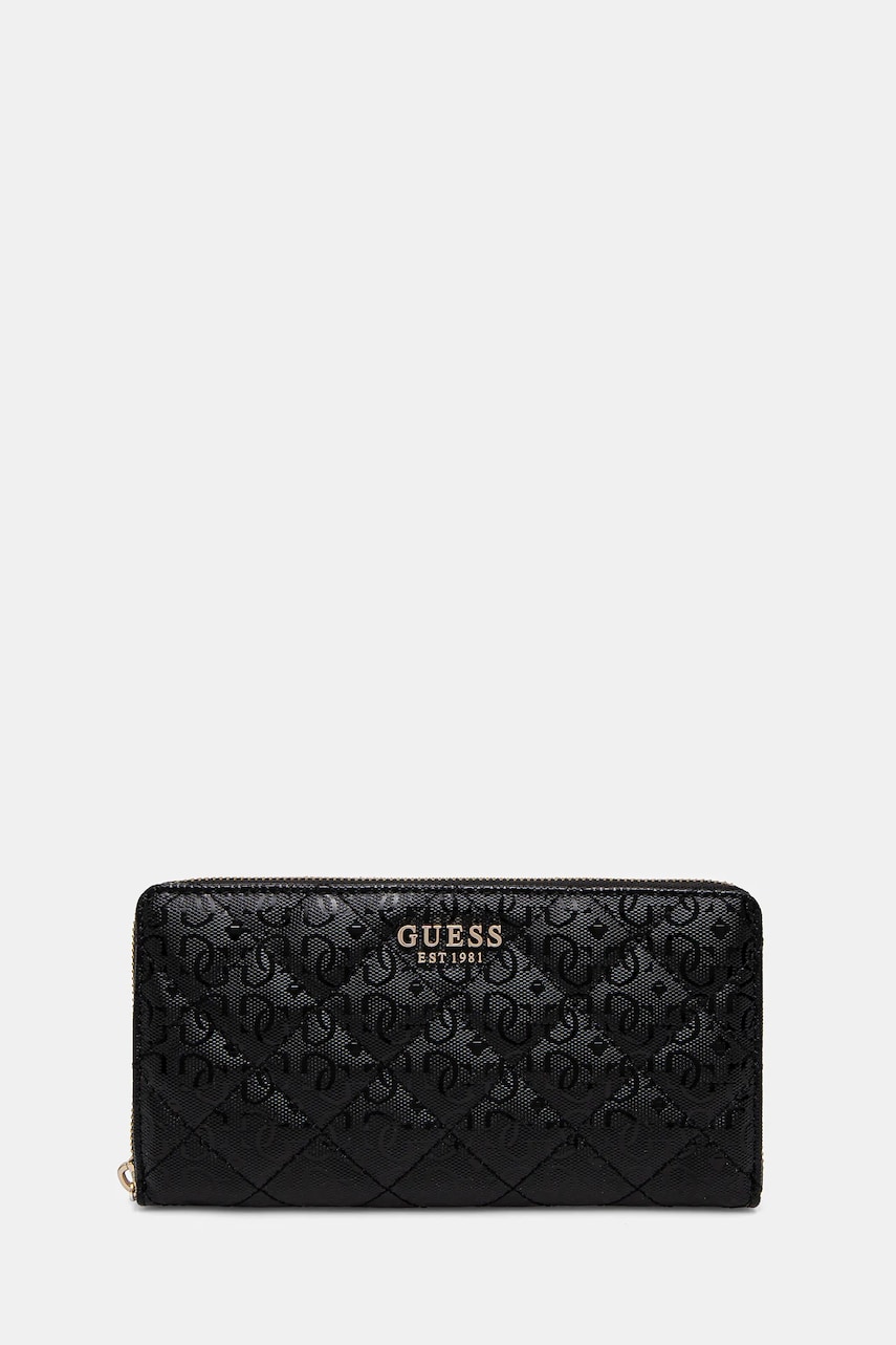 Levně Peněženka Guess LAUREL černá barva, SWGG85 00163