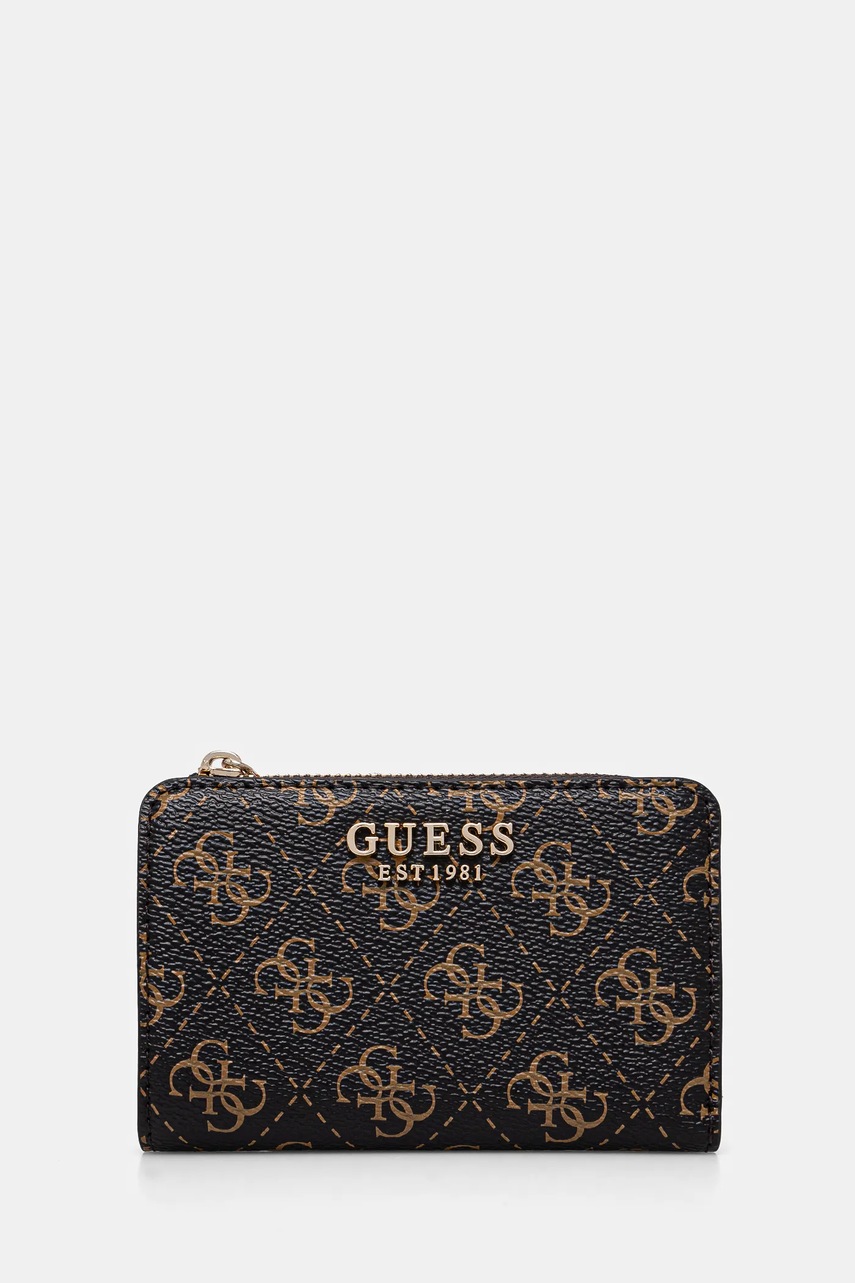 

Портмоне Guess LAUREL дамски в кафяво SWQE85 00156, Кафяв