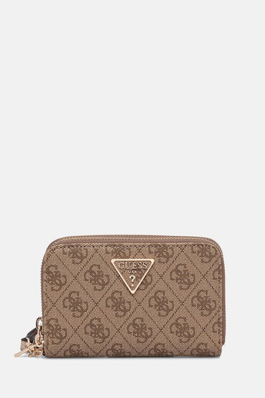 Levně Peněženka Guess LAUREL béžová barva, SWSG85 00164