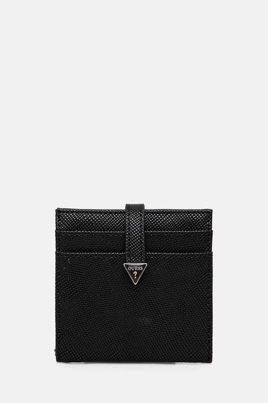 Levně Peněženka Guess LAUREL černá barva, SWZG85 00152