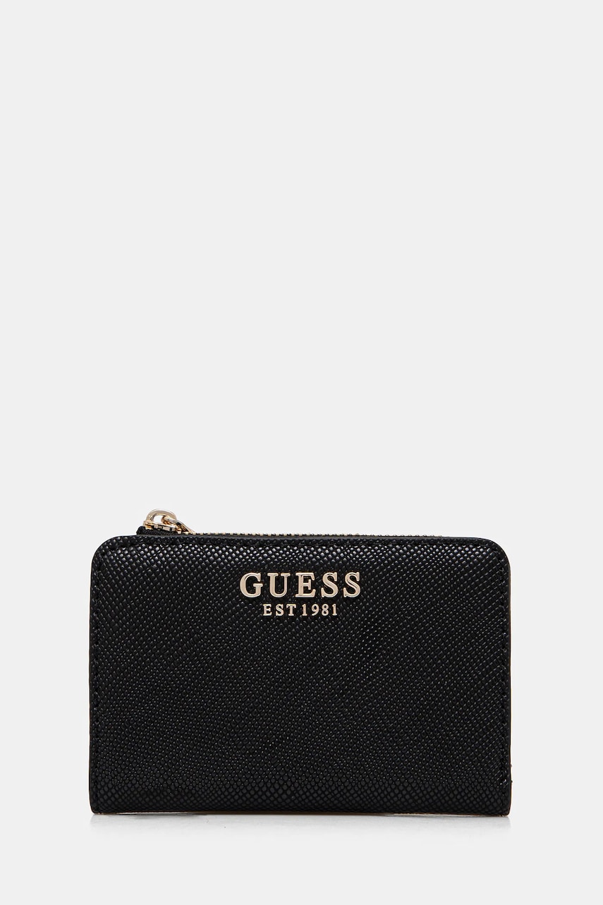 Levně Peněženka Guess LAUREL černá barva, SWZG85 00156
