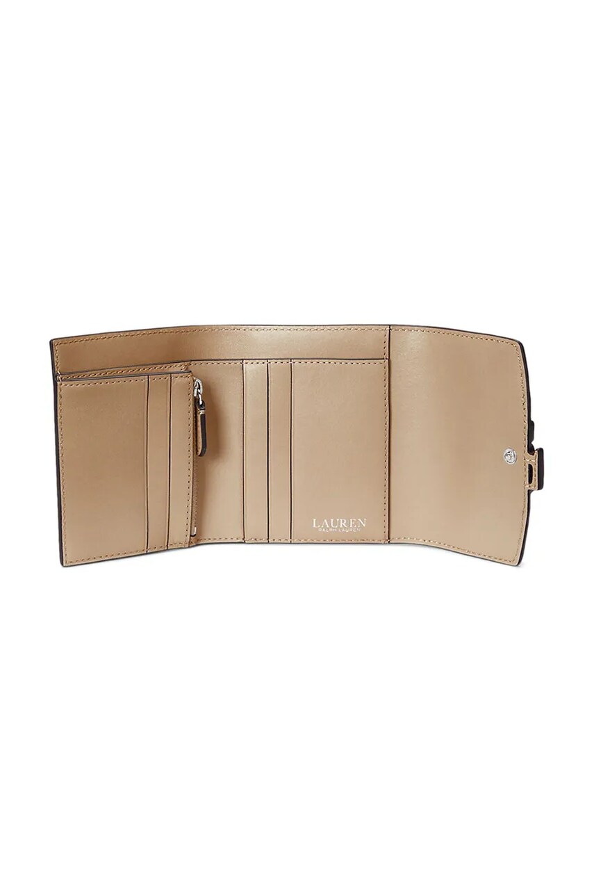 Lauren Ralph Lauren bőr pénztárca bézs, női, 432966782 termék 2. képe