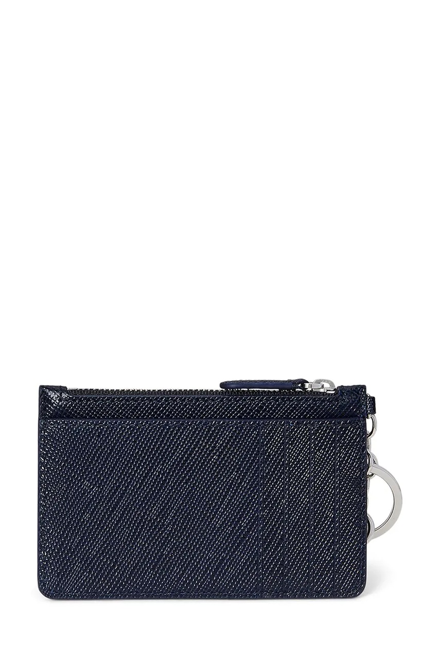 Кожаный кошелек Lauren Ralph Lauren цвет чёрный 432966789