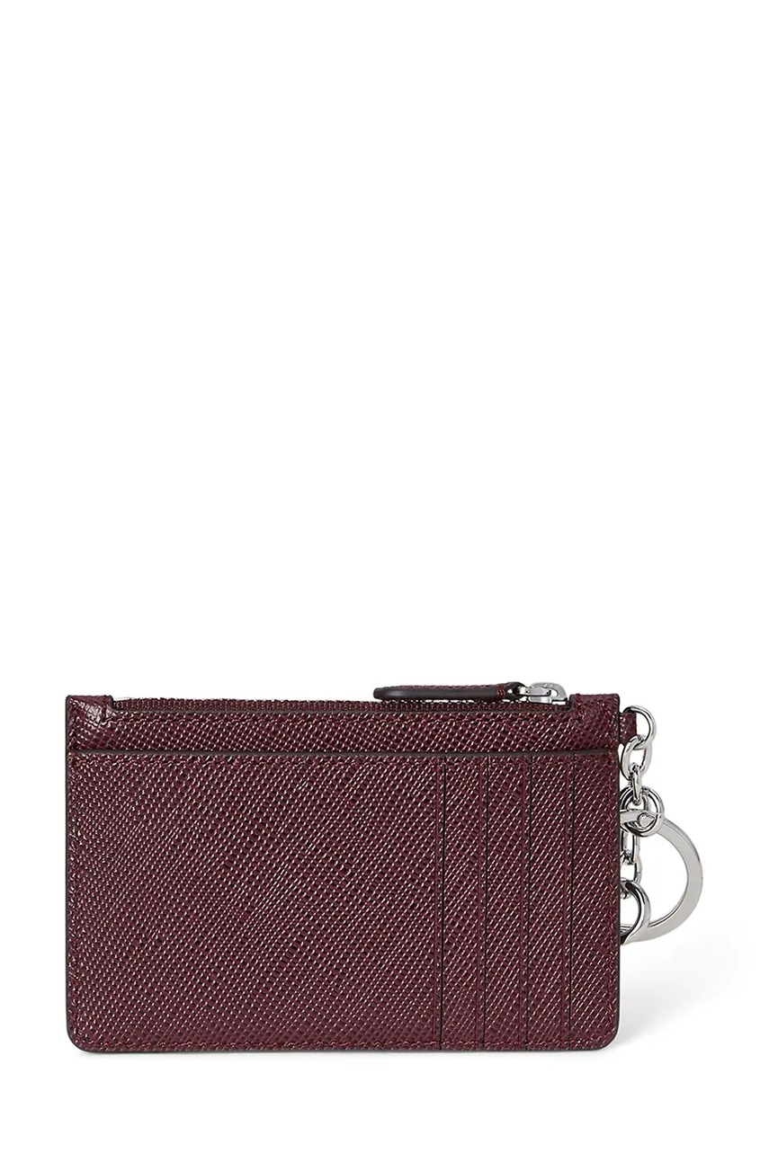 Кожаный кошелек Lauren Ralph Lauren цвет чёрный 432966789