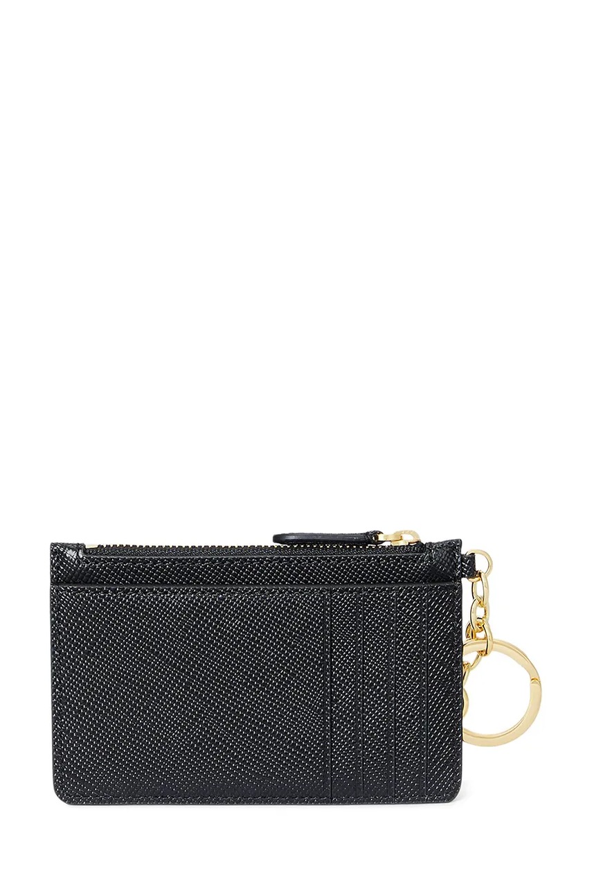 Кожаный кошелек Lauren Ralph Lauren цвет чёрный 432966789