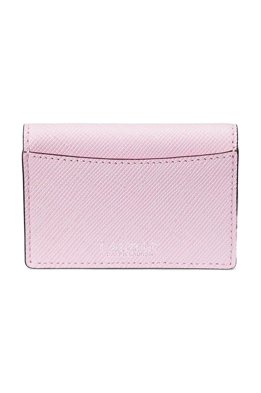 Кожаный кошелек Lauren Ralph Lauren цвет розовый 432967060 Кожаный кошелек Lauren Ralph Lauren цвет розовый 432967060