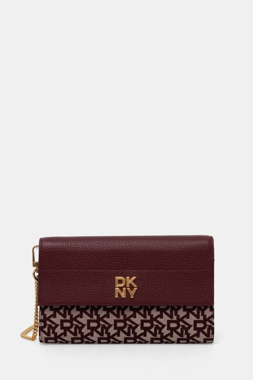 Dkny portofel femei, culoarea bordo, R445FI72