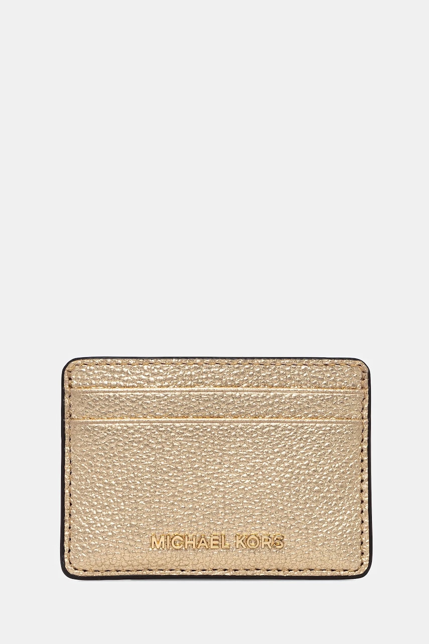 MICHAEL Michael Kors carcasa din piele culoarea auriu, 32H9TJ6D1L
