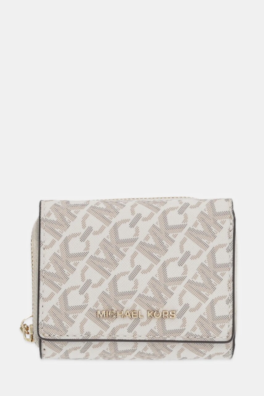 Levně Peněženka MICHAEL Michael Kors béžová barva, 32S4G8ED8B