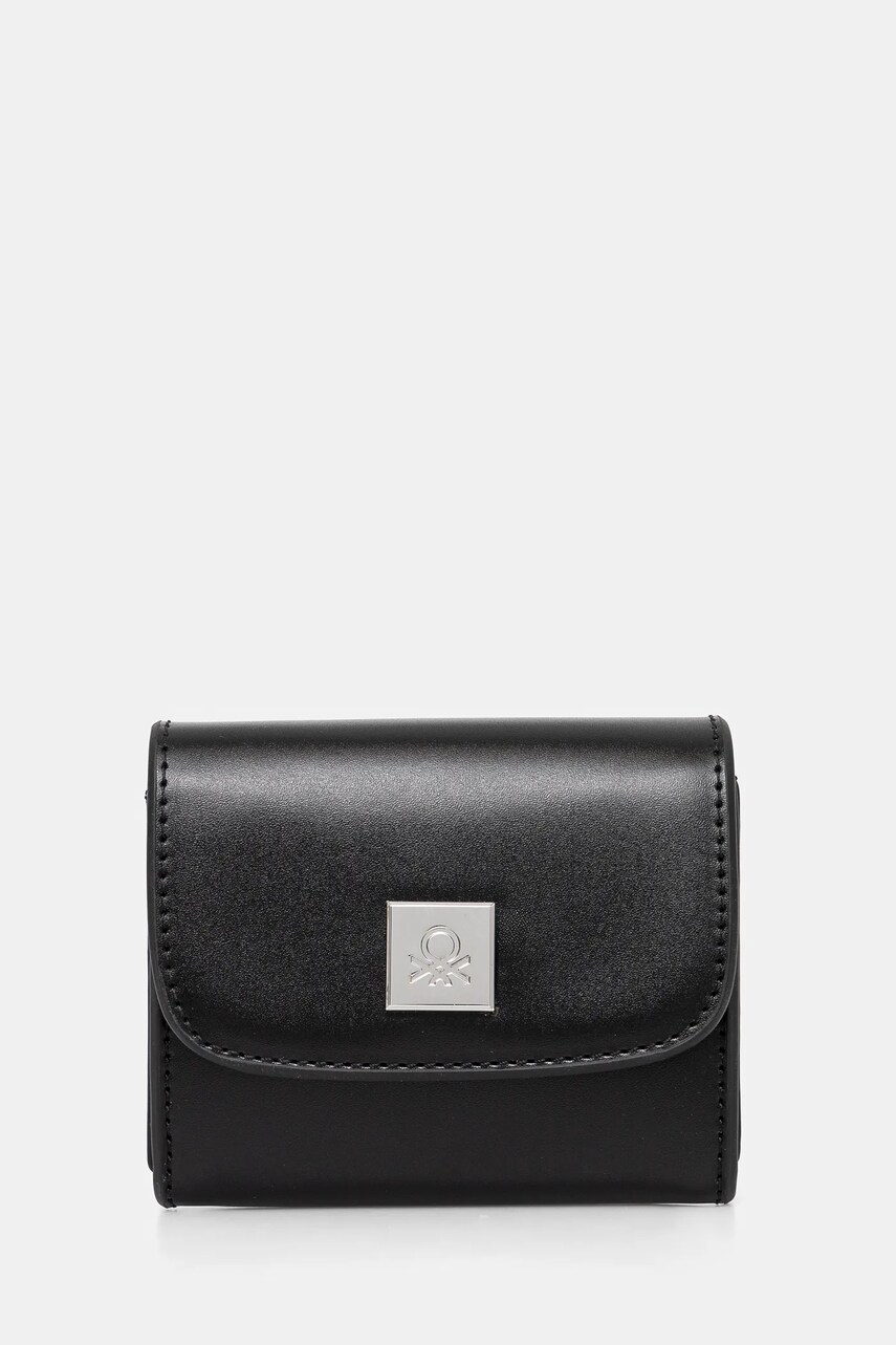 United Colors of Benetton portofel femei, culoarea negru, 6QTUDY075