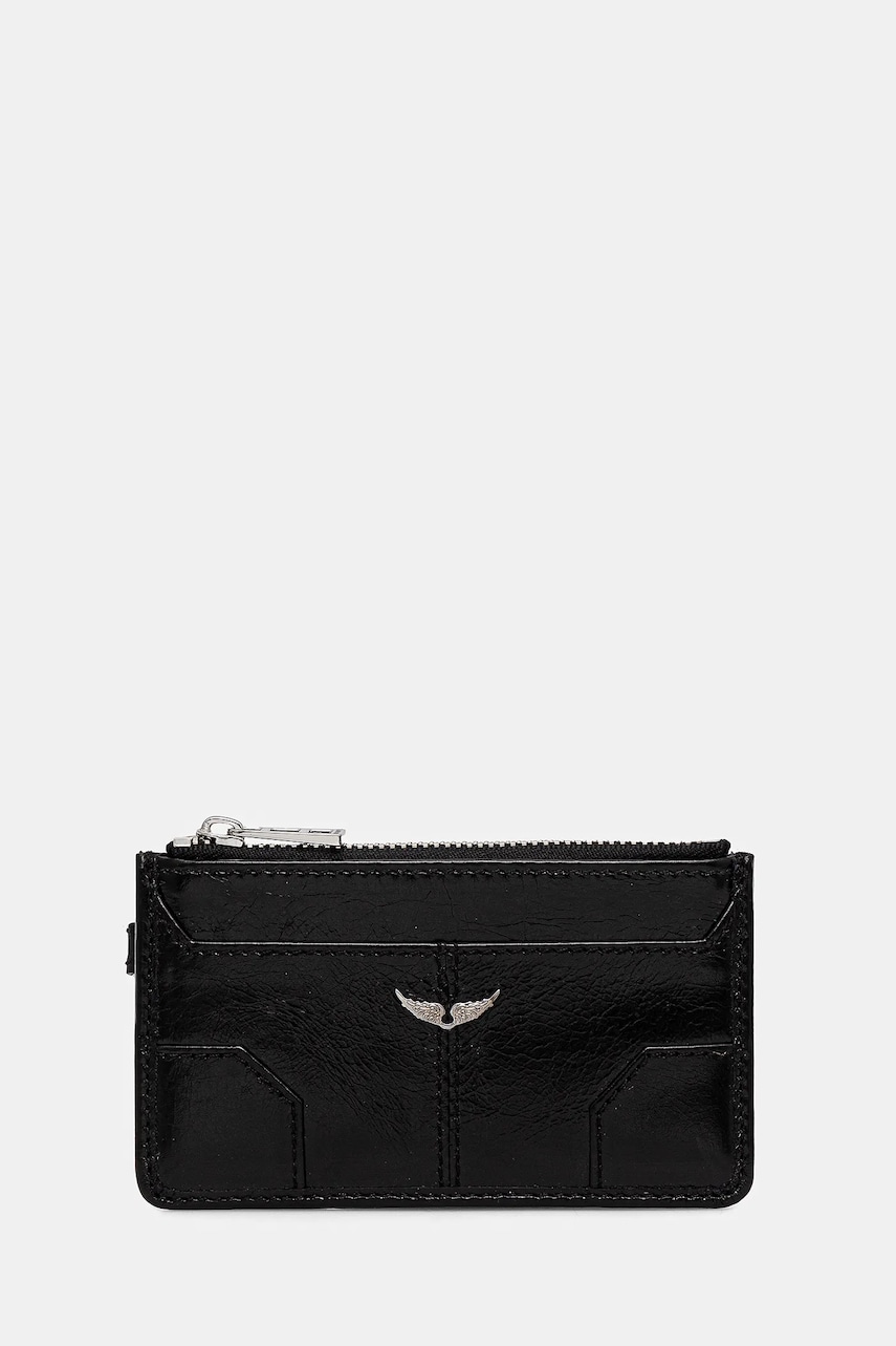 ZADIG&VOLTAIRE portofel de piele femei, culoarea negru, LWBA02519 ZADIG&VOLTAIRE portofel de piele femei, culoarea negru, LWBA02519